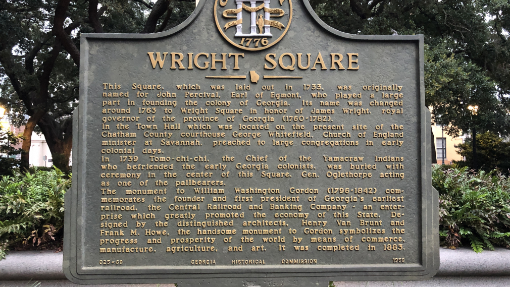 #1 Ghost Tour - Wright Square Marker